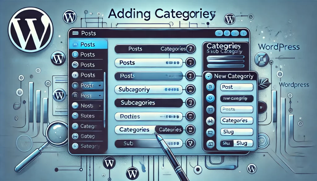 Как добавлять категории и подкатегории в WordPress